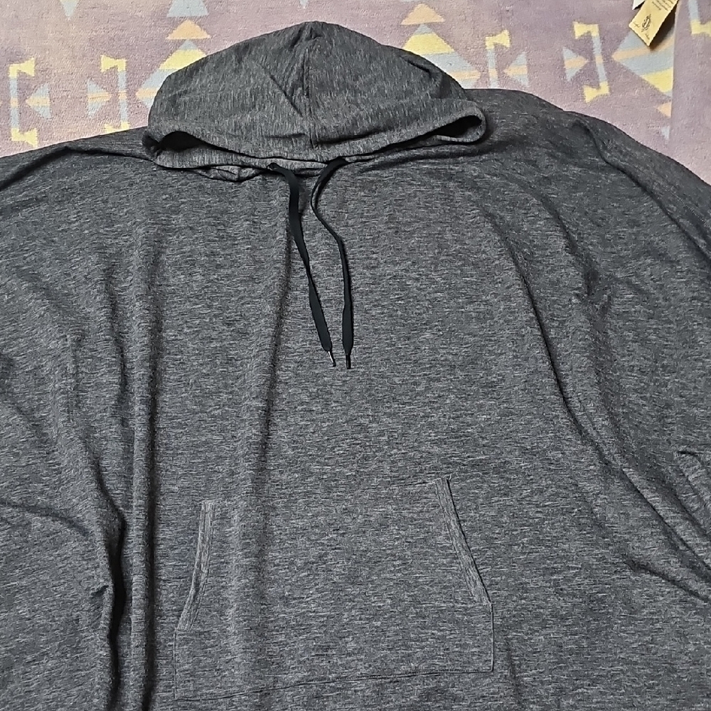 Cuddl Duds Women's Heather Charcoal Hooded Pullover Cape
